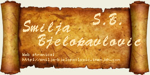 Smilja Bjelopavlović vizit kartica